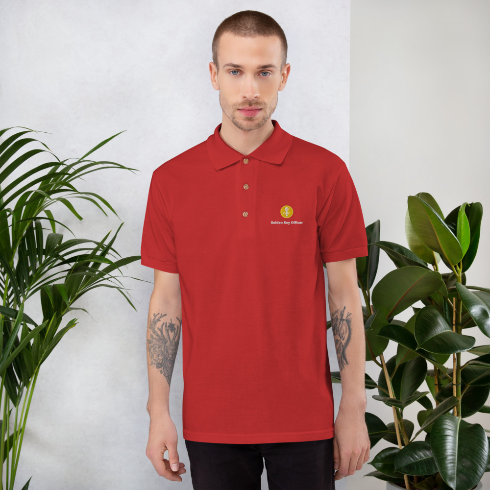 Chapter Officer Embroidered Polo Shirt - GoldenKey